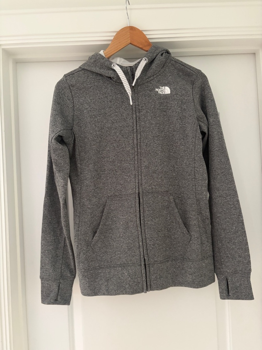 Women’s North Face Heather Gray Full Zip-Up Hoodie